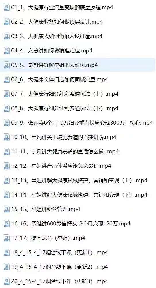 （10871期）大健康 流量 变现2.0：拓高变现 流量/成高客单/低粉高变现/只讲落地实战