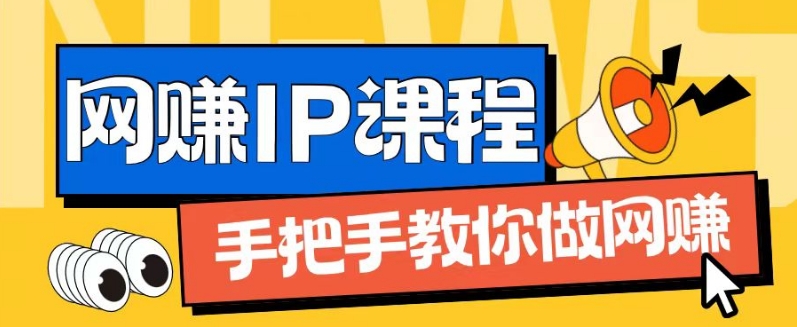 ip合伙人打造1.0，从0到1教你做网创，实现月入过万